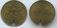 Österreich Wien Token Jeton Wertmarke M#5144 - Aufzug A.& B.G. Wien Aufzugsmarke -