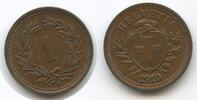 Schweiz Eidgenossenschaft 1 Rappen G16499 - Helvetia Switzerland Suisse -
