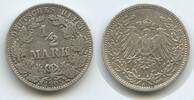 Deutsches Reich Kaiserreich 1/2 Mark Silber G10248 - Germany Empire Wilhelm II. -