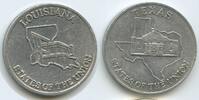 Vereinigten Staaten von Amerika Medaille Shell Oil Token Werbemedaille GX1553 - Texas - Louisiana - Shell’s States of the Union -