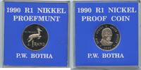 Südafrika 1 Rand (R1 Nikkel Proefmunt) GS612 - P.W.Botha nur 15.000 Stück Auflage! South-Africa Suid-Afrika -