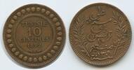 Tunesien Französisches Protektorat 10 Centimes G1437 - Ali III. 1882-1902 French Protectorate -