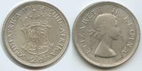 Südafrika 2½ Shillings Silber H0638 - Queen Elisabeth II. South Africa -