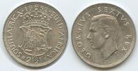 Südafrika 2½ Shillings Silber H0923 - King George VI. 1936-1952 South Africa Suid-Afrika -