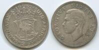 Südafrika 2½ Shillings Silber H0925 - King George VI. 1936-1952 South Africa Suid-Afrika -