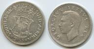 Südafrika 2½ Shillings Silber H0926 - King George VI. 1936-1952 South Africa Suid-Afrika -
