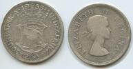 Südafrika 2½ Shillings Silber H0927 - King George VI. 1936-1952 South Africa Suid-Afrika -