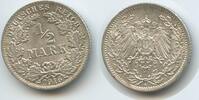 Deutsches Reich Kaiserreich ½ Mark Silber G10295 - Wilhelm II. Germany Empire -