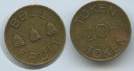 Großbritannien Great Britain United Kingdom Wertmarke 20 Pence Jeton Token G15795 - Bell Fruit Token -