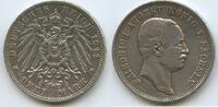 Deutsches Reich Kaiserreich Sachsen 3 Mark Silber S0065 - König Friedrich August III. 1904-1918 German States Saxony -
