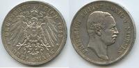 Deutsches Reich Kaiserreich Sachsen 3 Mark Silber S0072 - König Friedrich August III. 1904-1918 German States Saxony -