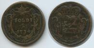 Italien Görz & Gradiska RDR Österreich 2 Soldi GB1309 - SEHR RAR Karl VI. 1711-1740 Italy County of Gorizia Austria -
