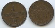 Österreich Kaiserreich 1 Kreuzer G5385 - Franz Joseph I. 1848-1916 Austria -