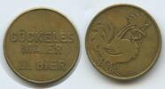 Deutschland Bundesrepublik Baden-Württemberg Biermarke 1 Liter Bier Wertmarke Bierzeichen T656 - Göckeles-Maier Stuttgart - Gockel Hahn - Germany Beer-Token -