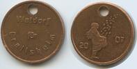 Deutschland Bundesrepublik Baden-Württemberg Medaille Glücksbringer Glücksmünze Neujahrsmünze M#7759 - Waldorf für Crailsheim - Sterntaler -