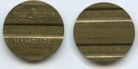 Deutschland Bundesrepublik Wertmarke Jeton Token Automatenmarke M848 - Bezirksverwaltung Hamburg (Bez.-Verw.) -