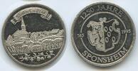 Deutschland Bundesrepublik Rheinland-Pfalz Zinnmedaille GY036 - 1250 Jahre Sponsheim 745-1995 -