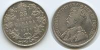 Kanada 25 Cents Silber H0836 - King George V. 1910-1936 Canada -