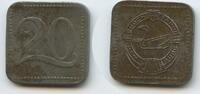Deutsches Reich Hamburg 20 Pfennig Notgeld Transit Token M#6956 - Hamburger Hochbahn -