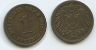 Deutsches Reich 1 Pfennig G10147 - Germany Empire Wilhelm II. 1888-1918 -
