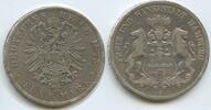 Deutsches Reich Kaiserreich 5 Mark Silber S0016 - Freie und Hansestadt Hamburg -