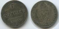 Österreich Kaiserreich 6 Kreuzer Silber H1033 - Franz Joseph I. 1848-1916 Austria -