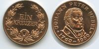 Deutschland Bundesrepublik Baden-Durlach Ein Kreuzer Medaille GX1576 - Johann Peter Hebel 1760-1960 -