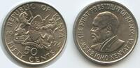 Kenia Fifty Cents (50 Cents) G12828 - Präsident Mzee Jomo Kenyatta Kenya -
