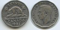 Kanada 5 Cents Chrom G6515 - Biber Georg VI. 1936-1952 Canada -