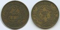 Tunesien-Französisches Protektorat 1 Franc G15993 - Muhammad V. 1906-1922 French Protectorate Tunisia -