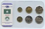 Macao 10 Avos bis 5 Patacas KMS GN692i - Macau Kursmünzensatz Coin Mint Set -