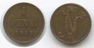 Finnland 1 Penni 1909 G9734 - Finland Nikolaus II. 1894-1917 von Russlan... 6,00 EUR Differenzbesteuert nach §25a UStG zzgl. 3,00 EUR Versand