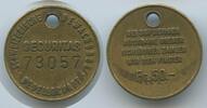 Schweiz Eidgenossenschaft Schlüssel-Wertmarke Fundprämie 50 Fr. G15286 - Securitas Schweizerische Bewachungsgesellschaft -