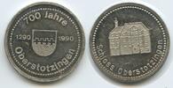 Deutschland Bundesrepublik Baden-Württemberg Medaille G15295 - Schloss Oberstotzingen - 700 Jahre 1290-1990 -