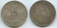 Österreich Kaiserreich 1 Vereinstaler Silber GB1201 - RAR Siebenbürgen Franz Joseph I. 1848-1916 Austria -