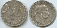 Ungarn Kaiserreich 2 Korona Silber G5767 - Kaiser Franz Joseph I. 1848-1916 Hungary -