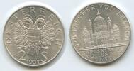 Österreich 1.Republik 1918-1938 2 Schilling (Doppelschilling) H0346 - J.B. Fischer von Erlach - Karlskirche vollendet 1737 Austria -