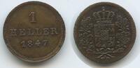 Bayern 1 Heller G14097 - Ludwig I. 1825-1848 Kingdom of Bavaria -