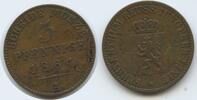 Reuss Schleiz - Jüngere Linie 3 Pfennig G6804 - Heinrich LXVII. 1854-1867 -