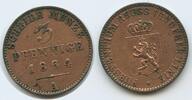 Reuss Schleiz - Jüngere Linie 3 Pfennig G6806 - Heinrich LXVII. 1854-1867 -