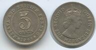 Britisch Malaysia - Malaya and British Borneo 5 Cents K55 - Queen Elizabeth II. -
