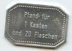 Deutschland Bundesrepublik Bayern Biermarke Wertmarke Bierzeichen T588 - Coburg Sturm's Bier - 1 Kasten und 20 Flaschen Pfand -