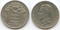 Monaco Fürstentum 5 Francs Silber H0946 - Rainier III. Principality of Monaco -