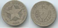 20 Centavos (Veinte Centavos) Silber 1932 Kuba M#3213 - First Republic Cuba RARES JAHR Schön - Sehr schön