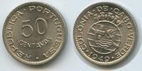 50 Centavos 1949 Kapverden Kapverdische Inseln G1002 - Colonia de Cabo Verde Kap Verde Unzirkuiert