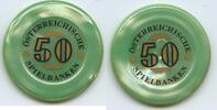 Österreich Spielmarke 50 Schilling Casinomarke Chip G5001 - Österreichische Spielbanken - Casinos Austria Casinojeton -
