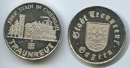 Deutschland Bundesrepublik Bayern Medaille G5016 - Traunreut Junge Stadt im Chiemgau -