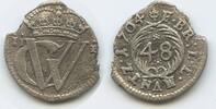 Braunschweig-Lüneburg-Celle 1/48 Taler Silber M#3160 - Georg Wilhelm 1665-1705 Brunswick-Luneburg-Celle -