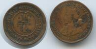 Straits Settlements Singapur Malaysia ¼ Cent M#6689 - King George V. RAR British India Government British Malaysia -
