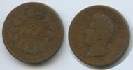 Französische Kolonien 5 Centimes G2665 - Use in Guadeloupe - French Colonies Louis-Philippe I. -